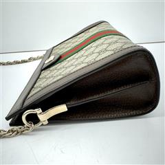 Gucci GG Supreme Ophidia Brown Small Shoulder Bag!